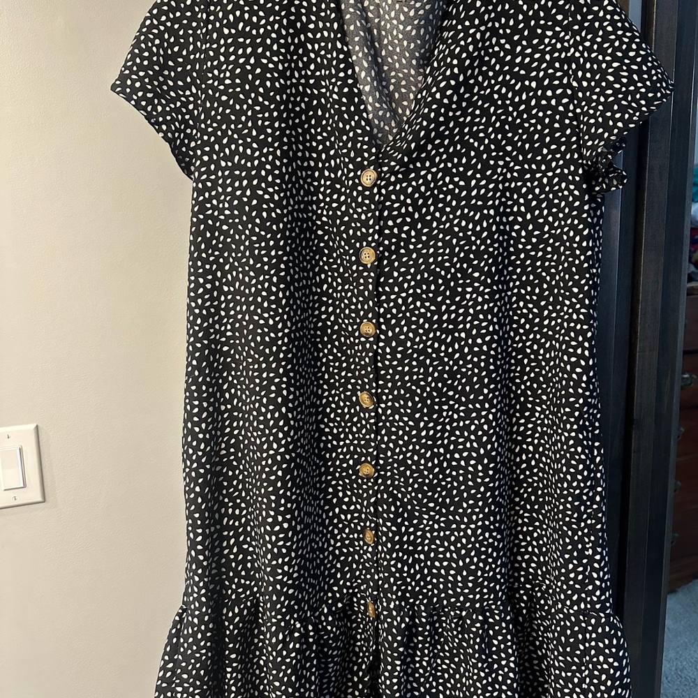 Black and White Polka Dot Dress